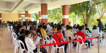 Migrant workers waiting at a CI centre in Surat Thani