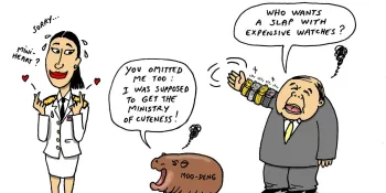 Cartoon by Stephff: Omitting Prawit's faction