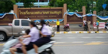 Suansanuk Municipal School, now under the administration of the Khon Kaen Municipality. (Photo by Samanachan Buddhajak)
