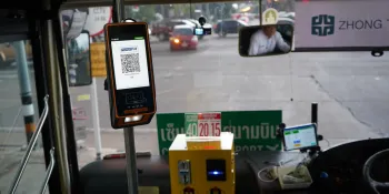 Automatic Ticket Vending Machine on a Khon Kaen City Bus (Photo: File/ Samanachan Buddhajak)