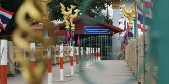 A border checkpoint along the Thailand-Cambodia border. (File photo)