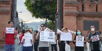 Chiang Mai activists demand release of political prisoners, end to border conflict