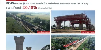 Images of the construction site from the project's information pamphlet.