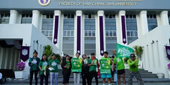 Chiang Mai students, residents organize campus run to call for new constitution