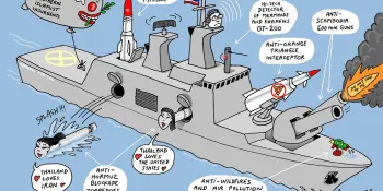 Cartoon by Stephff: Thailand's future state-of-the-art frigate