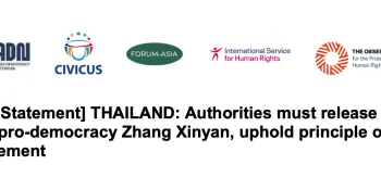 Civil society groups demand Thai authorities release Hong Kong pro-democracy activist
