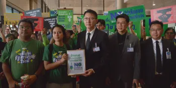 ConForAll representatives submitting their petition (Photo: iLaw)