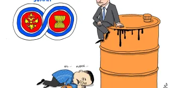 Cartoon by Stephff: Anutin at ASEAN-Russia summit