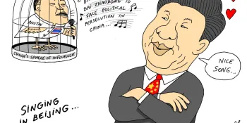Cartoon by Stephff: Singing in Beijing
